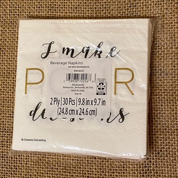 Francesca’s Collection of Stemless Wine glasses & matching Beverage Napkins NWT - Picture 11 of 13